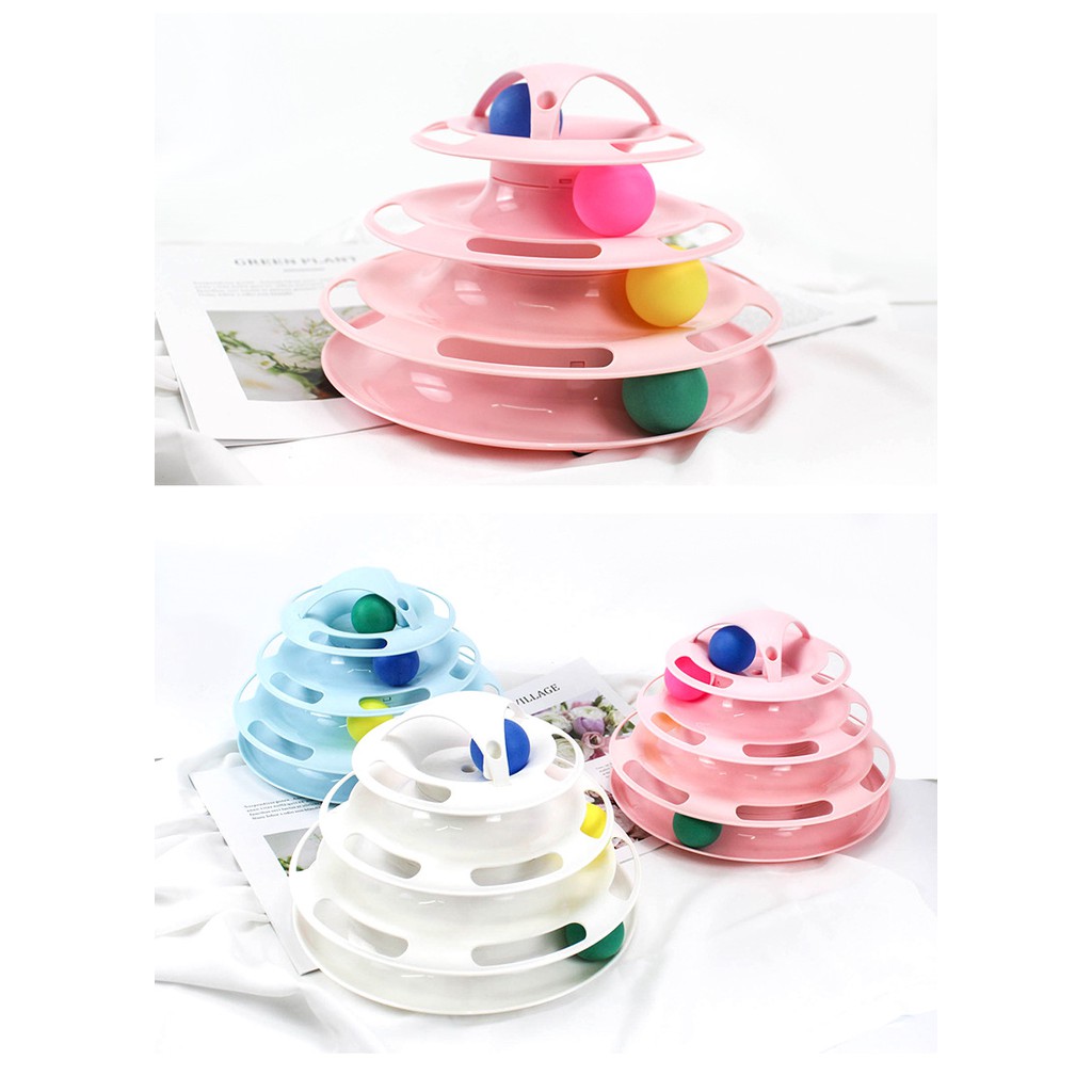 Đồ chơi tháp mèo 3 tầng - giúp mèo thư giãn