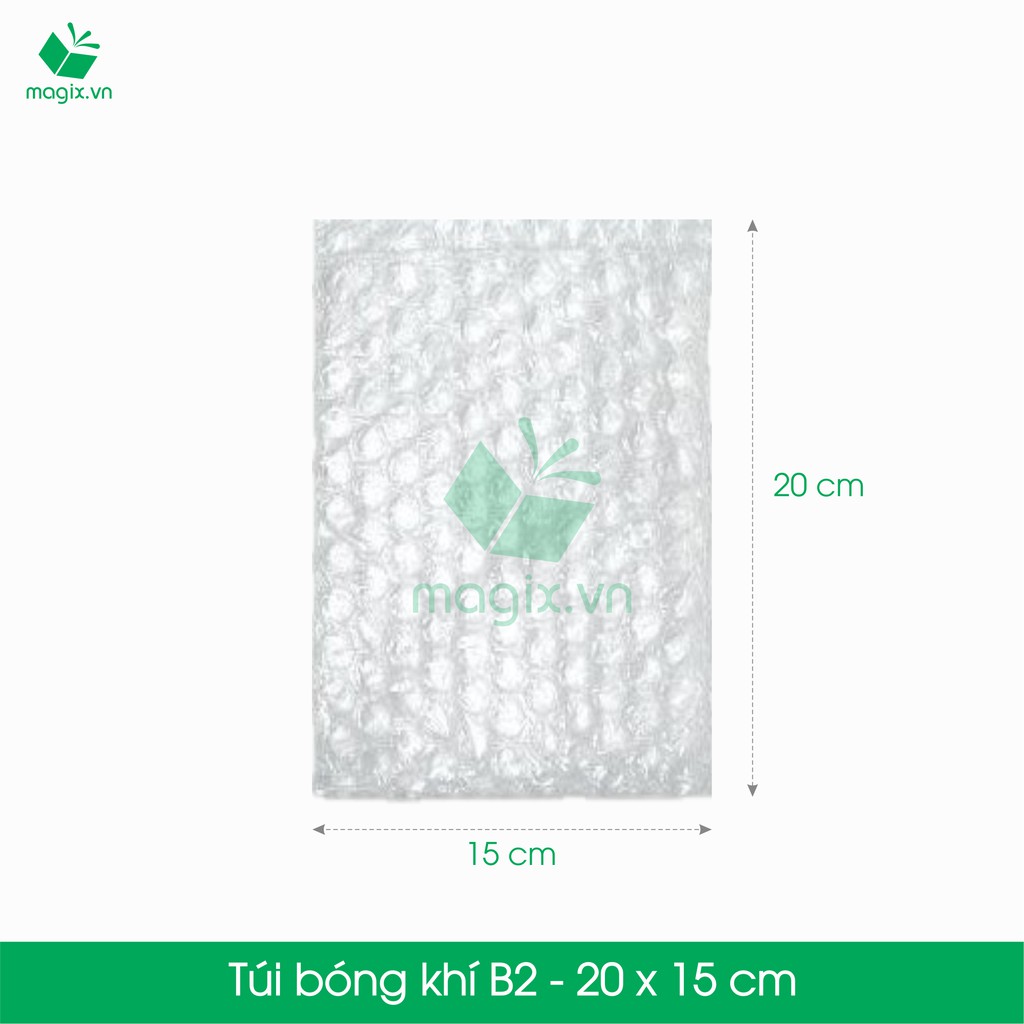 B2 - 20x15 cm - 100 TÚI BONG BÓNG KHÍ - TÚI XỐP HƠI - GÓI HÀNG ĐÓNG HÀNG