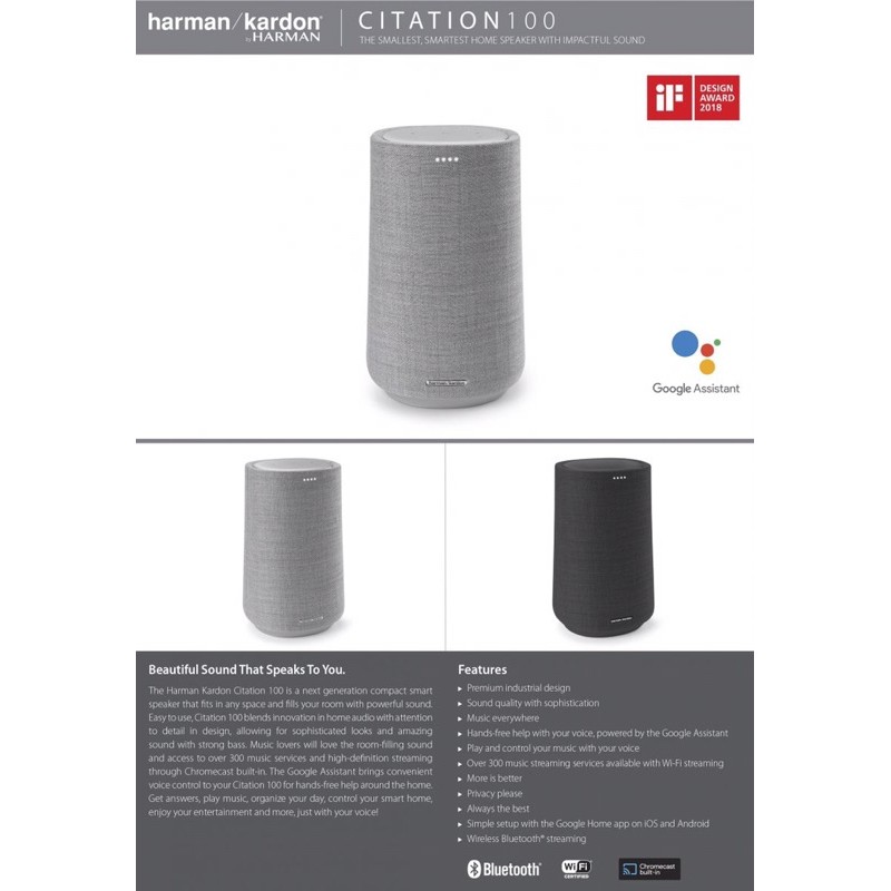 Loa thông minh Harman Kardon Citation 100 Mới Nguyên Seal