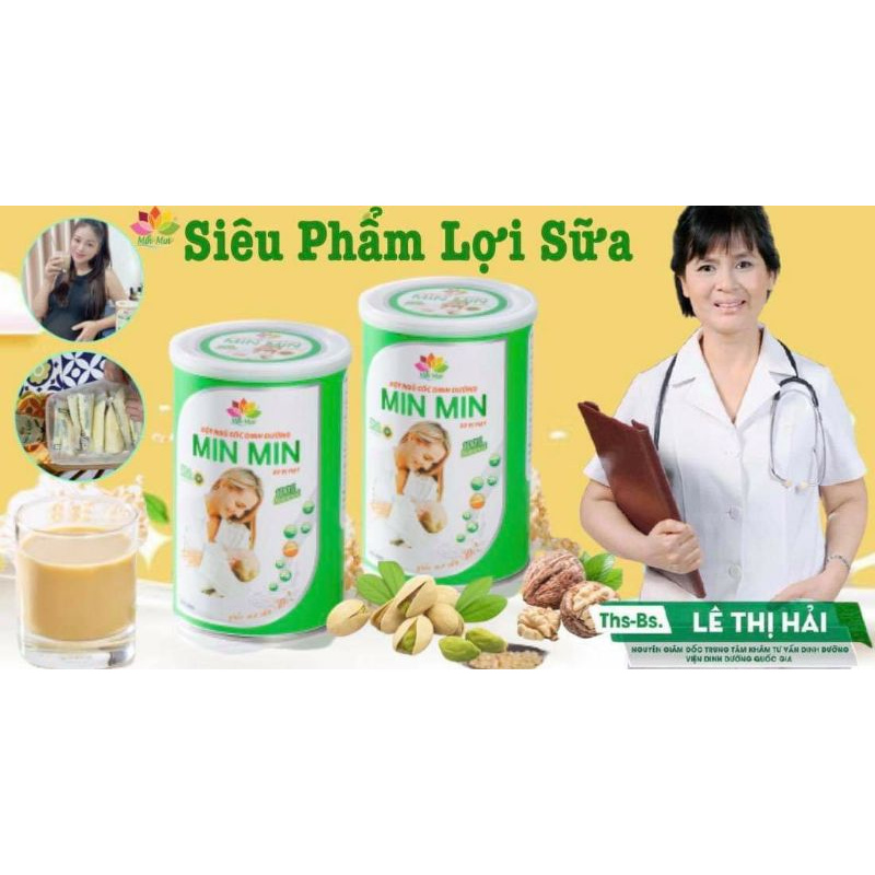 CHÍNH HÃNG 0,5KG_NGŨ CỐC LỢI SỮA CAO CẤP MIN MIN 30 VỊ HẠT