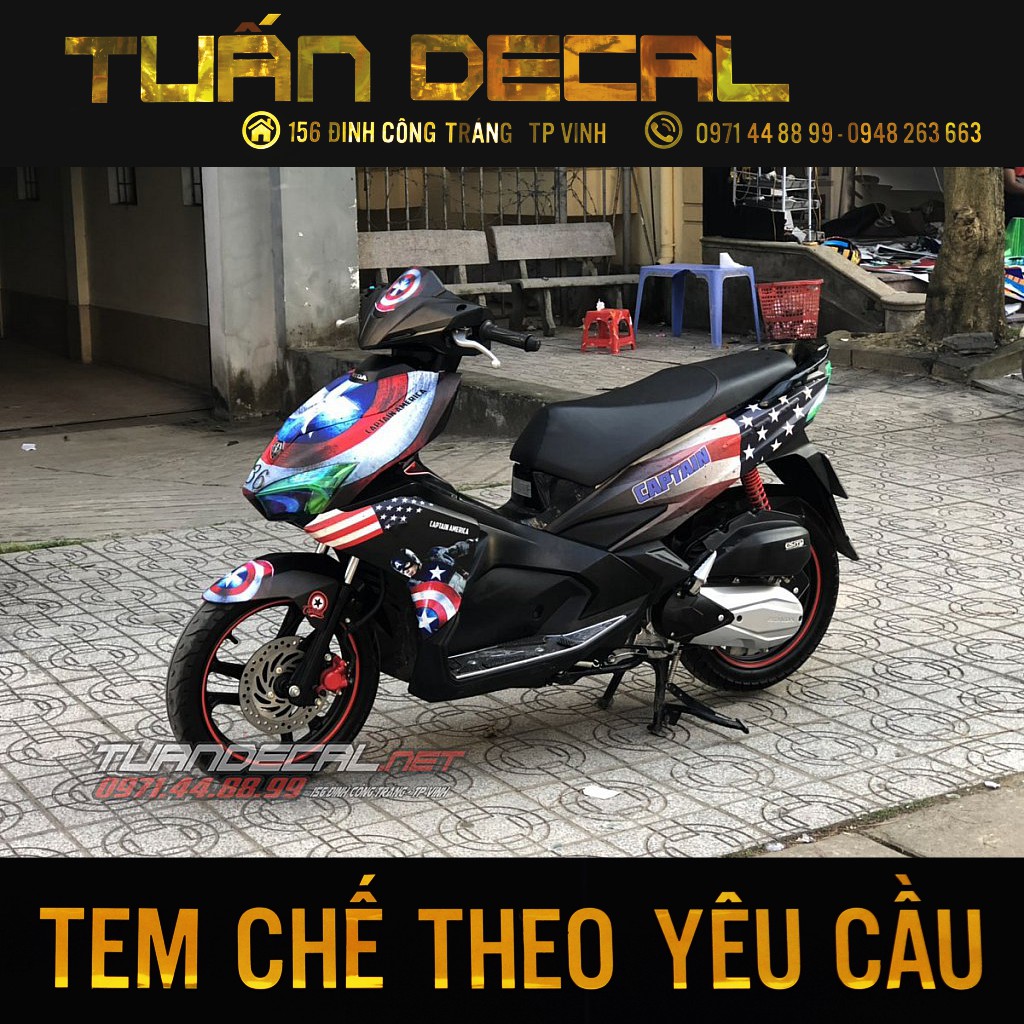 Tem trùm air blade captain american