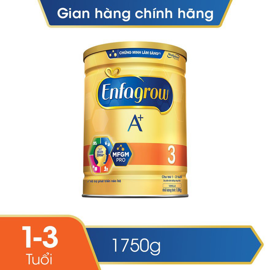 Sữa bột Enfagrow A + 3 1750g _Subaby