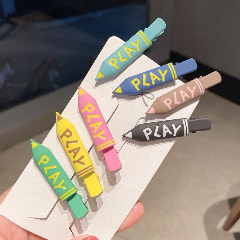 Kẹp tóc thiết kế kiểu dáng bút chì độc đáo cho bé gái