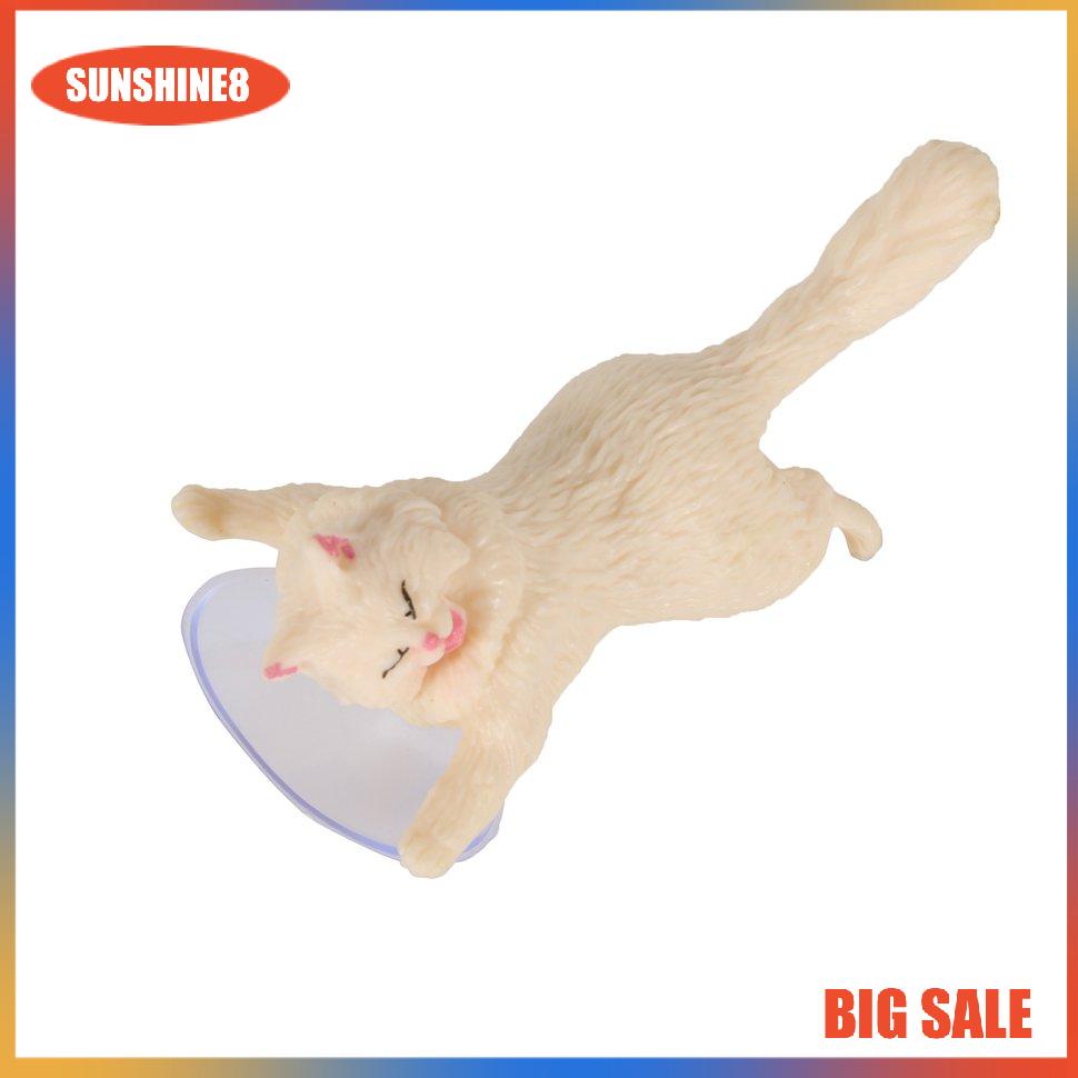 【SUN】Dễ thương Cat hỗ trợ nhựa Giá đỡ điện thoại di động Chân đế Sucker Giá đỡ điện thoại thông minh