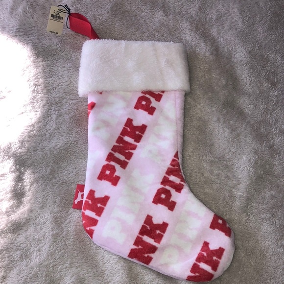 Vớ Giáng Sinh Stocking Victoria's Secret Pink Christmas Terry Stocking 2020