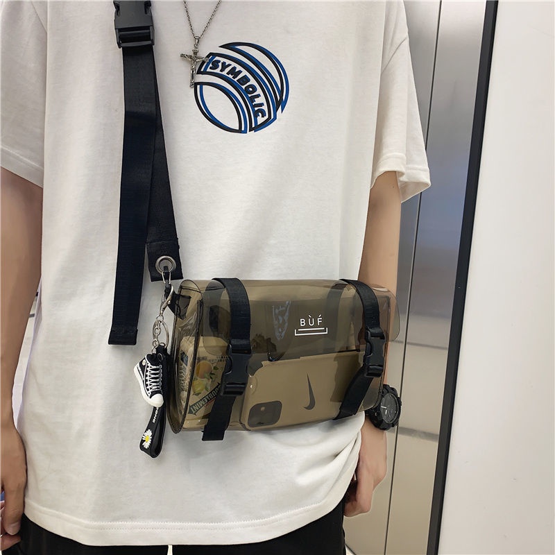 Túi Đeo Chéo Trong Suốt Phong Cách Nhật Bản Thời Trang Cho Nam