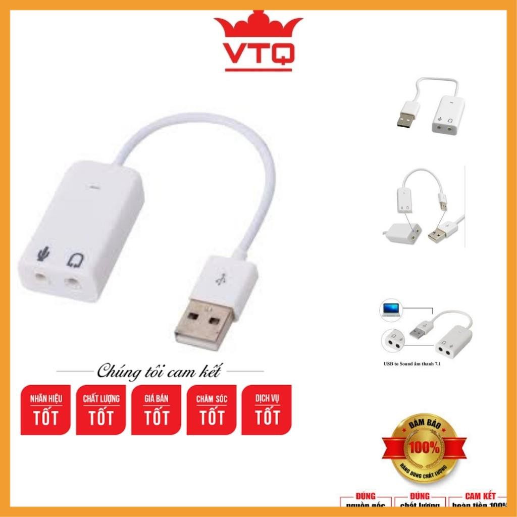 Cáp chuyển đổi usb soud 7.1 có dây. chuyển từ usb ra tai nghe,loa giá tốt,bảo hành 6 tháng