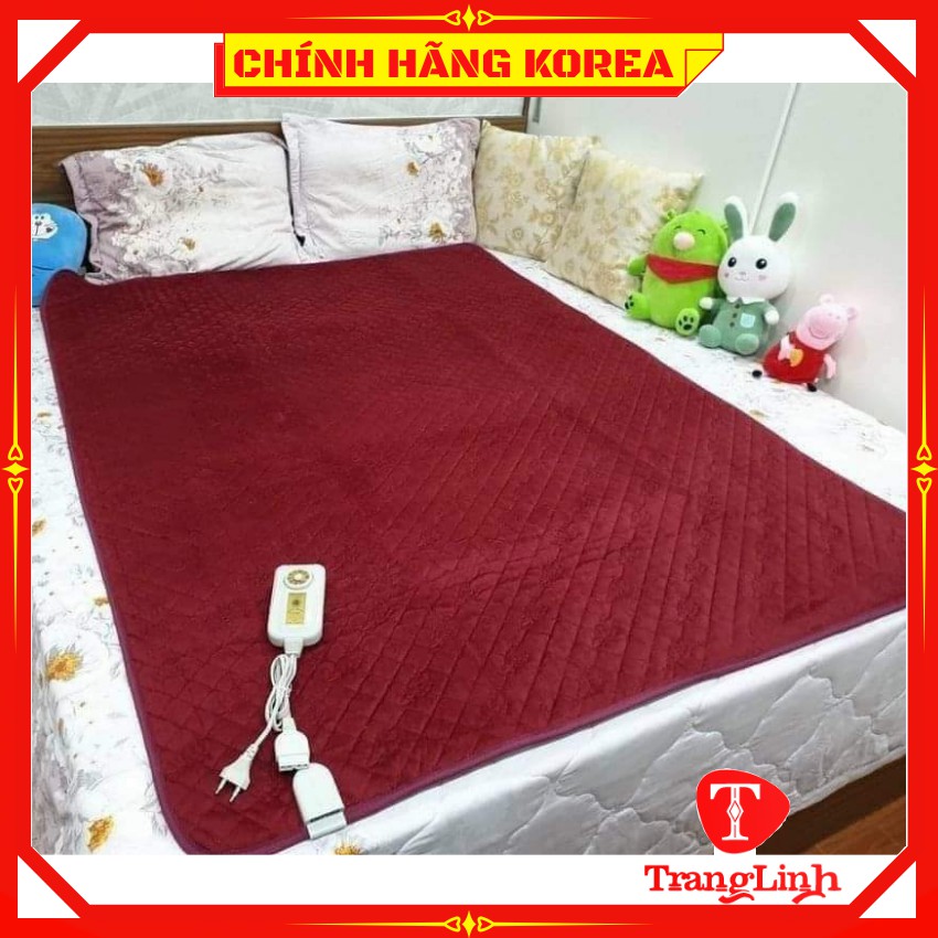 [Bảo hành 1 đổi 1] Chăn điện hàn quốc nội địa - Đệm điện Nhung chính hãng - tranglinhkorea