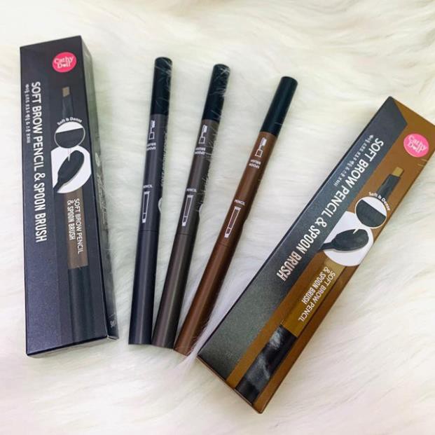 Bút kẻ chân mày Cathy Doll Soft Brow Pencil & Spoon Brush