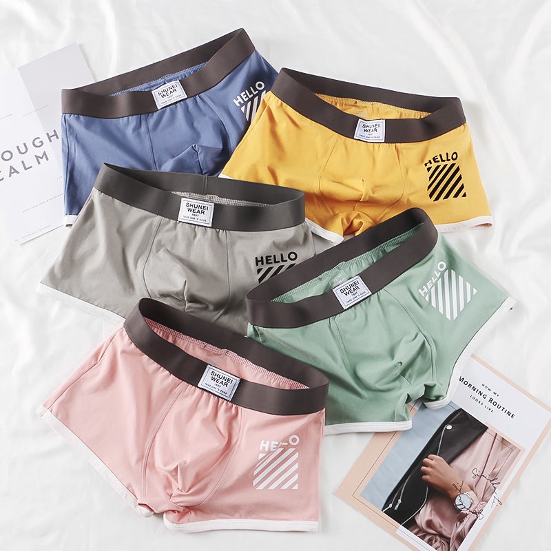 Quần Lót Boxer Màu Trơn In Hình Nhân Vật Nam