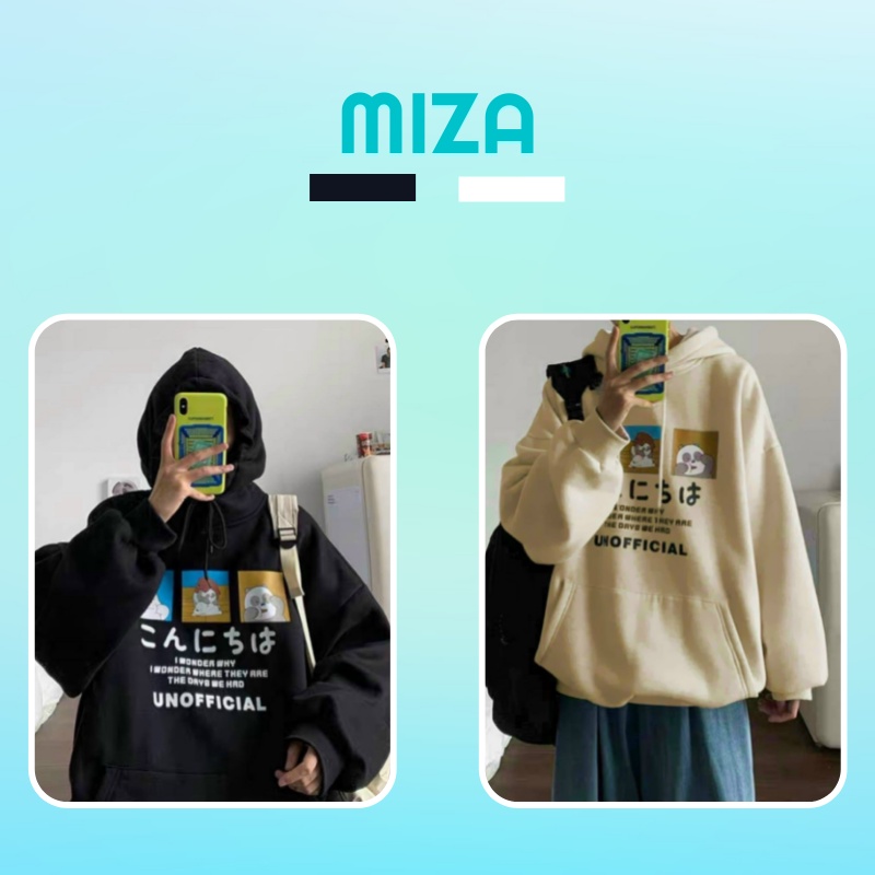 Áo hoodie nam nữ unisex nỉ ngoại cao cấp da cá form rộng có mũ ulzzang hàn quốc cặp đôi local brand cute zip UNOFFICIAL