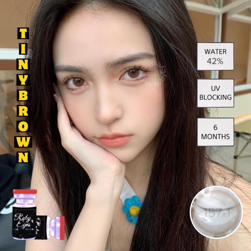 KÍNH ÁP TRÒNG NÂU TÂY VÂN LENS MỎNG NHẸ TỰ NHIÊN( BR157-1)