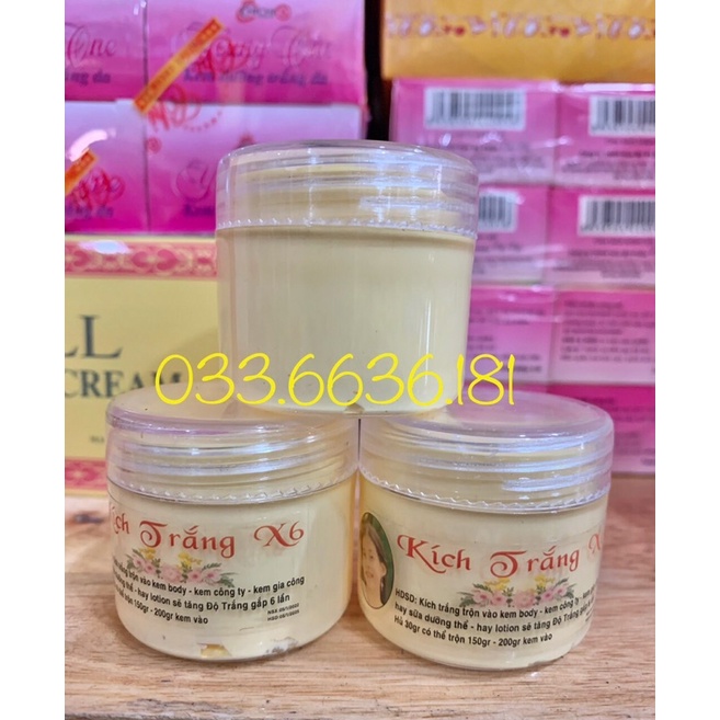 Kem kích trắng x6 vàng