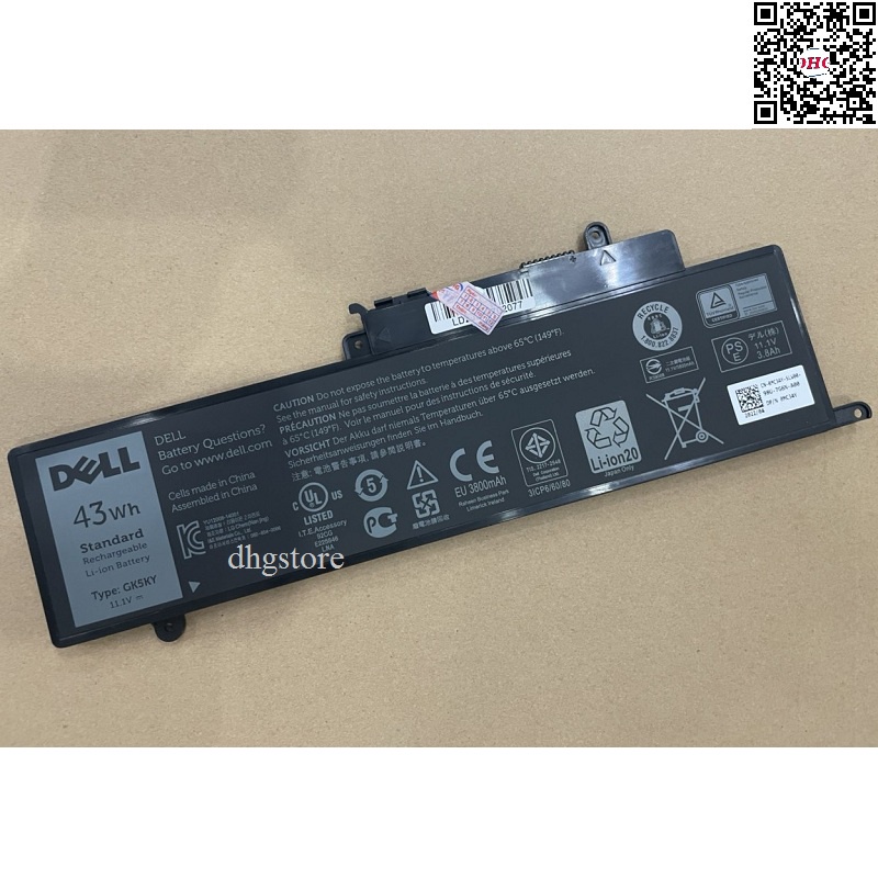 Pin laptop Dell Inspiron  3147 3148 3158 3157 3152 3153 7353 7352 7347 7348 7359 7353 7558 7568 GK5KY 43Wh