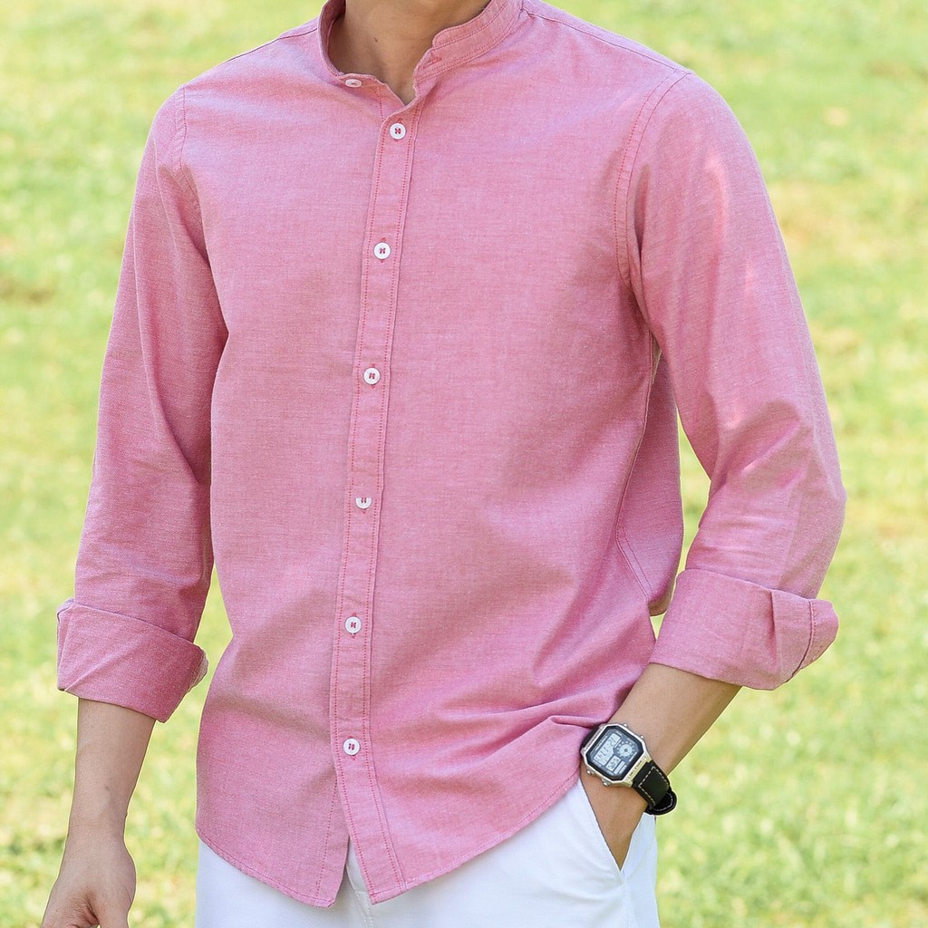 Áo sơ mi cổ tàu không nhăn, thoáng mát, thấm hút mồ hôi Phong Cách Trẻ Trung  Hàn Quốc | BigBuy360 - bigbuy360.vn