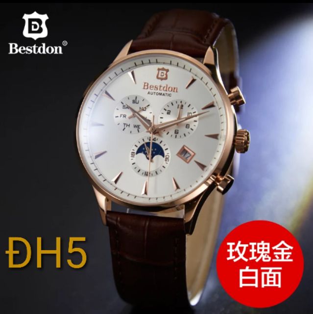 (Order ) 
Đồng hồ cơ Automatic nam dây da Bestdon BD7116 