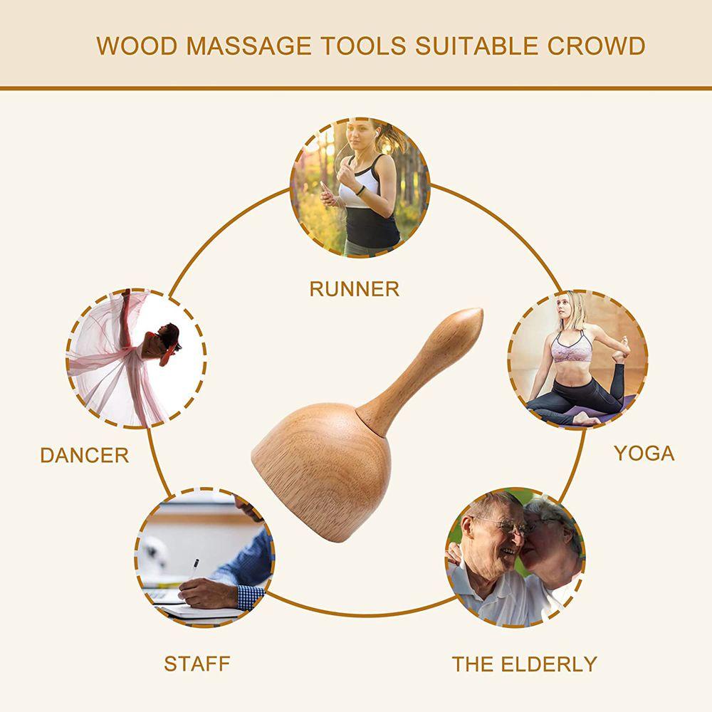 Cốc Gỗ Uống Nước Thư Giãn Toàn Diện Chống Cellulite Hỗ Trợ Định Hình Cơ Thể