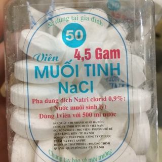 Muối Tinh NACL  xúc miệng ( lọ 50 viên )
