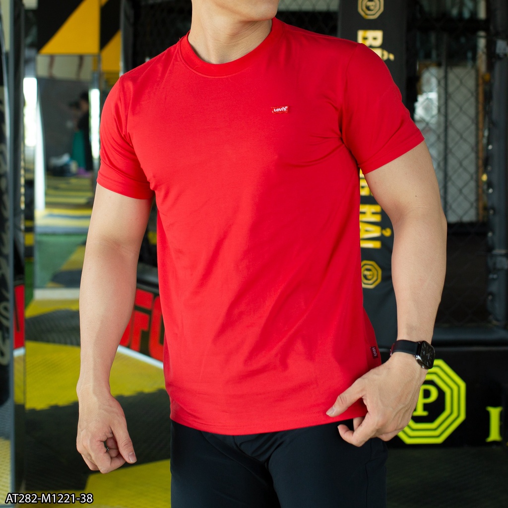 Áo Thun Nam LEVIS AT282 100% Cotton - áo thun nam thêu logo trước