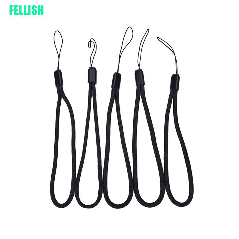 Bộ 5 Dây Đeo Bằng Nylon Màu Đen Cho Camera Ipod Usb Mp3 Mp4