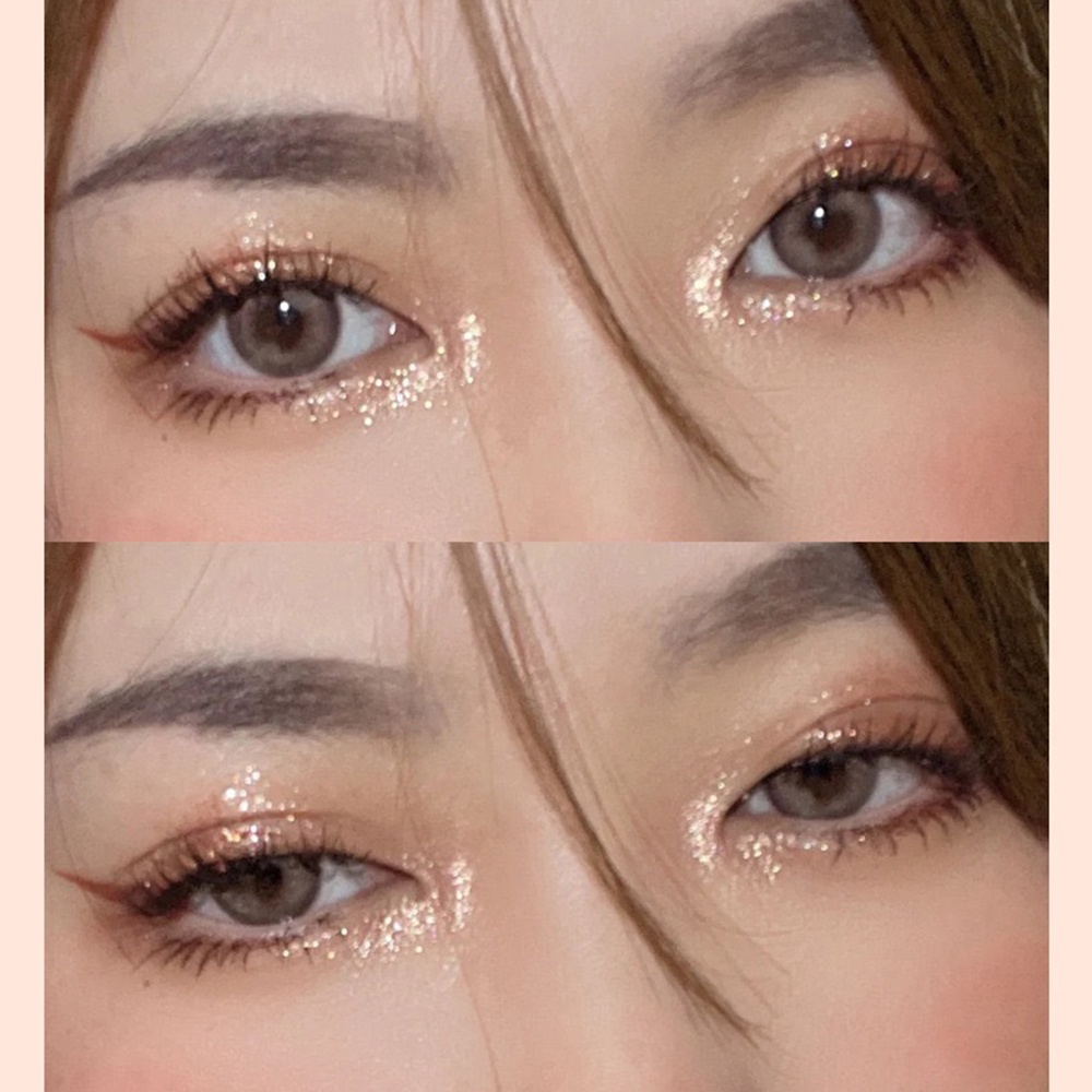 [Hàng mới về] Bút Kẻ Mắt Hai Đầu Màu Ánh Ngọc Trai Long Lanh Chống Thấm Nước Xinh Xắn Dành Cho Nữ