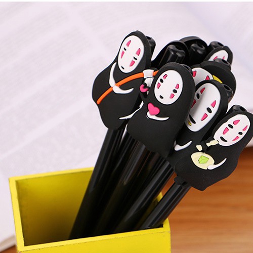 Bút mực màu đen hình nhân vật hoạt hình vô diện xinh xắn