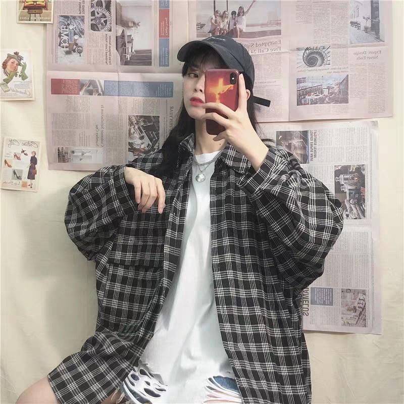 ÁO SOMI CARO FLANEL UNISEX XANH ĐEN ĐỎ HOT