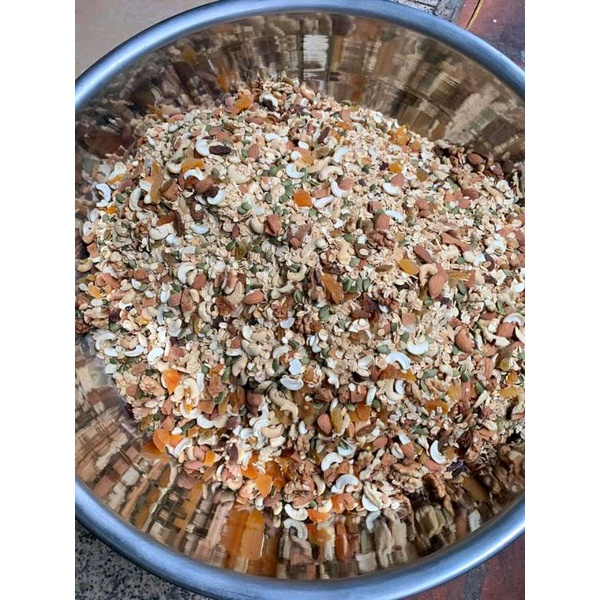 Granola siêu hạt giảm cân không đường cao cấp ăn kiêng 500g