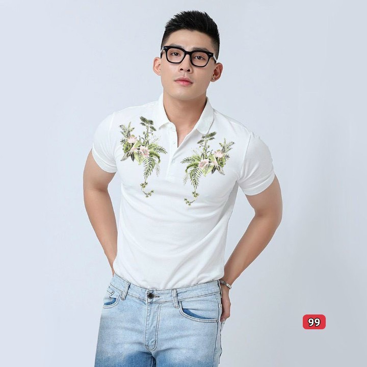 Áo polo nam cao cấp murad_fashion, áo thun nam màu trắng thêu hình đẹp phong cách thời trang nam 2021 atn99 | BigBuy360 - bigbuy360.vn