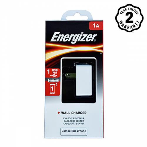 Sạc Energizer CL 1A 1USB White (Chính hãng)