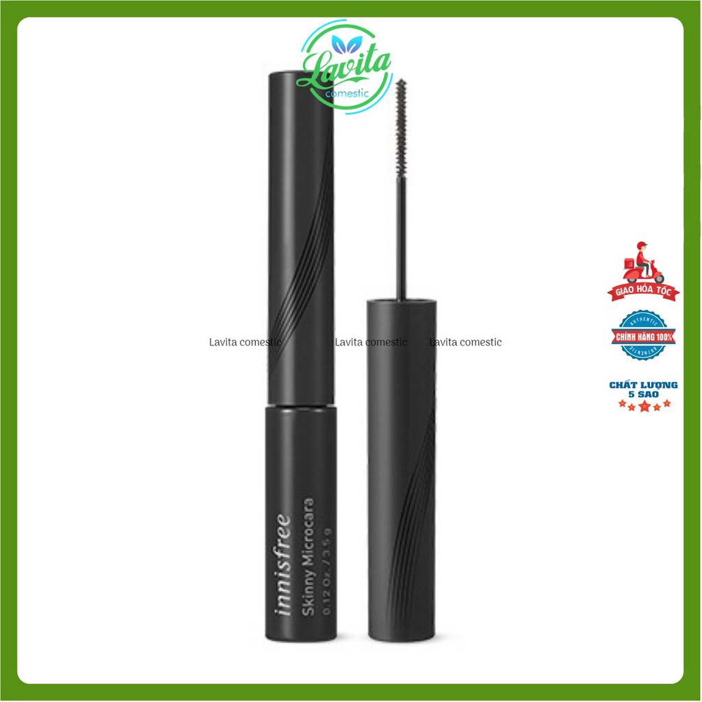 Mascara Siêu Mảnh Chống Trôi Innisfree Skinny Microcara Zero (vỏ đen)