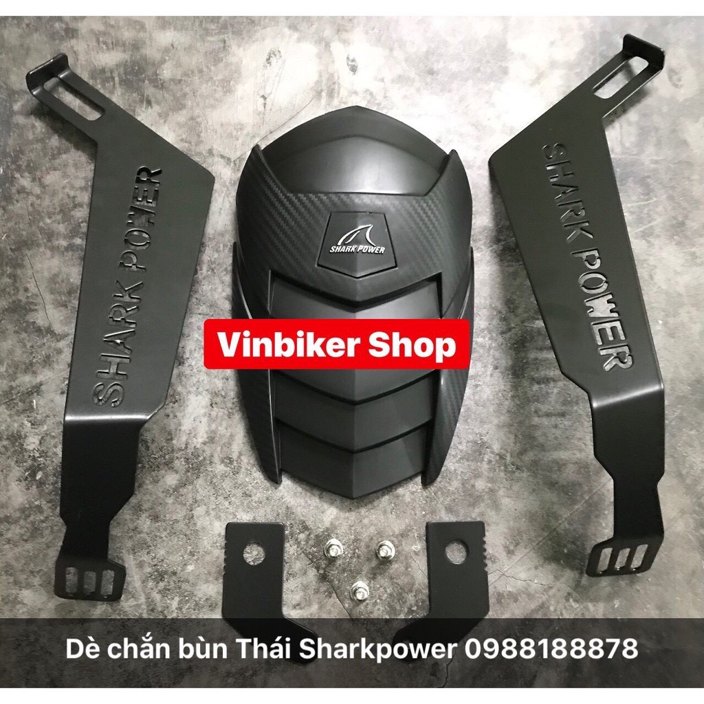 Chắn bùn Shark Power 2 Tay Thép &lt; Hàng Thái&gt; Gắn Trên Được nhiều dòng xe máy!