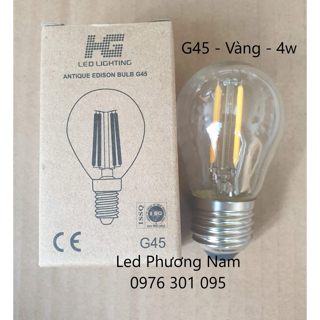 Bóng Đèn Led EDISON G45 [ Giả Sợi Đốt ]