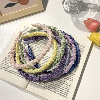 Bờm tóc vải lụa nhún bản nhỏ Su.N accessories