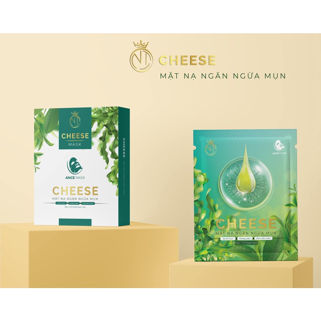[Chính Hãng] Mặt Nạ Trắng Da Ngừa Mụn Cheese Cty Mỹ Phẩm Ngọc Tú - 8936206760092
