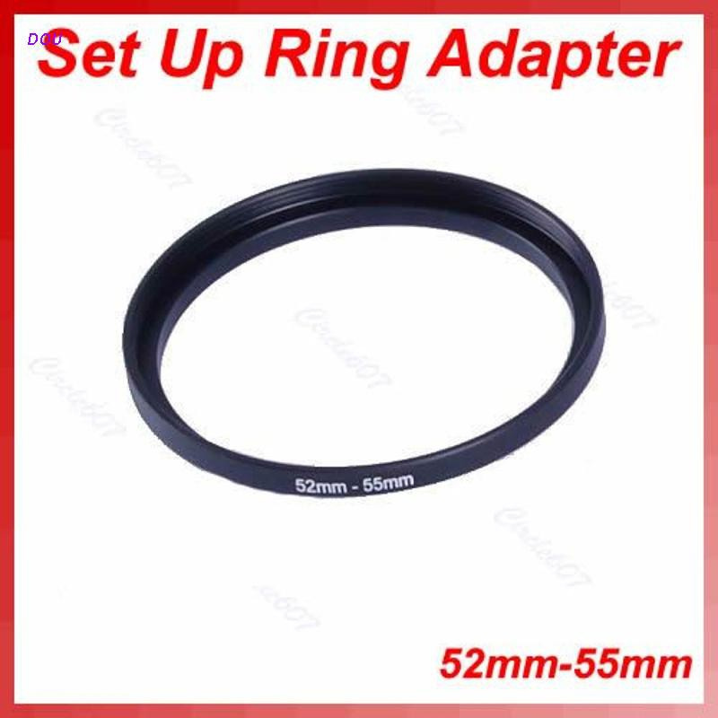 DOU 52mm-55mm Step Up Metal Lens Filter Ring 52-55 mm 52 to 55 Stepping Adapter