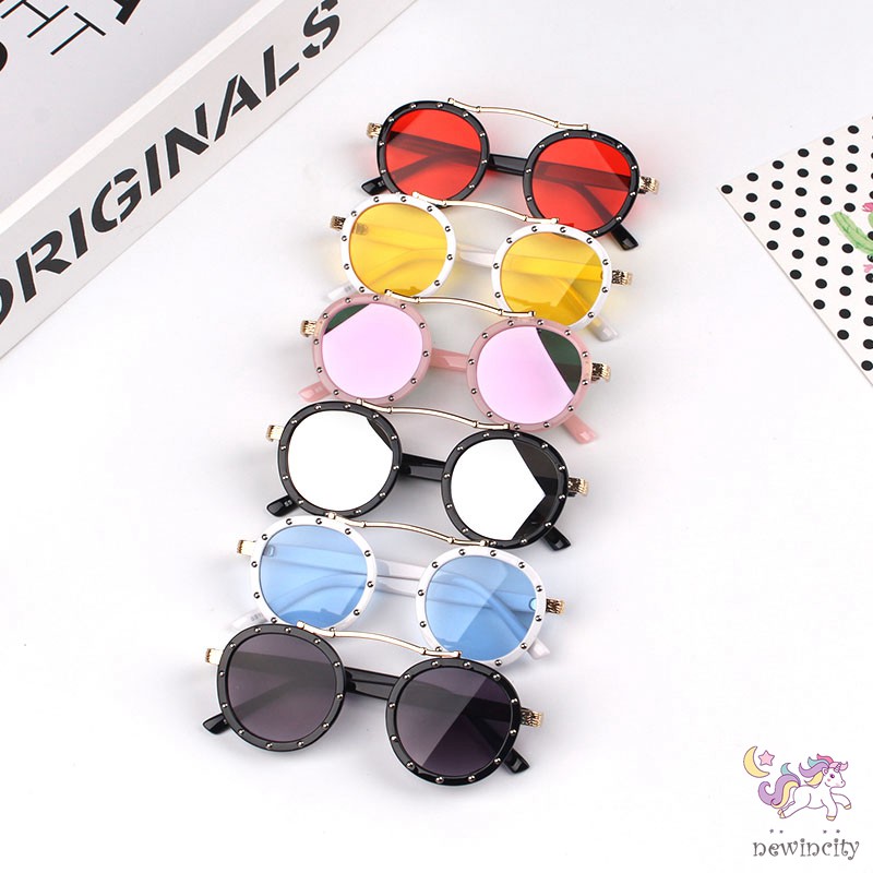Kính mát phong cách Retro chống tia UV độc đáo cho bé
