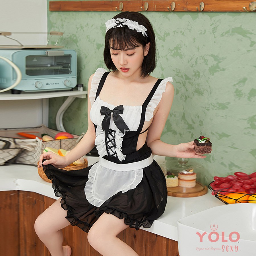 Cosplay hầu gái đầu bếp cao cấp Sét váy ngủ sexy cosplay cao cấp Yolo Sexy CP02 | BigBuy360 - bigbuy360.vn