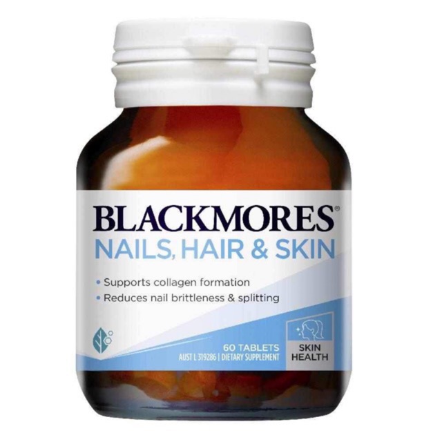 Blackmores Nails Hair Skin - Viên uống đẹp da, móng, tóc mẫu mới
