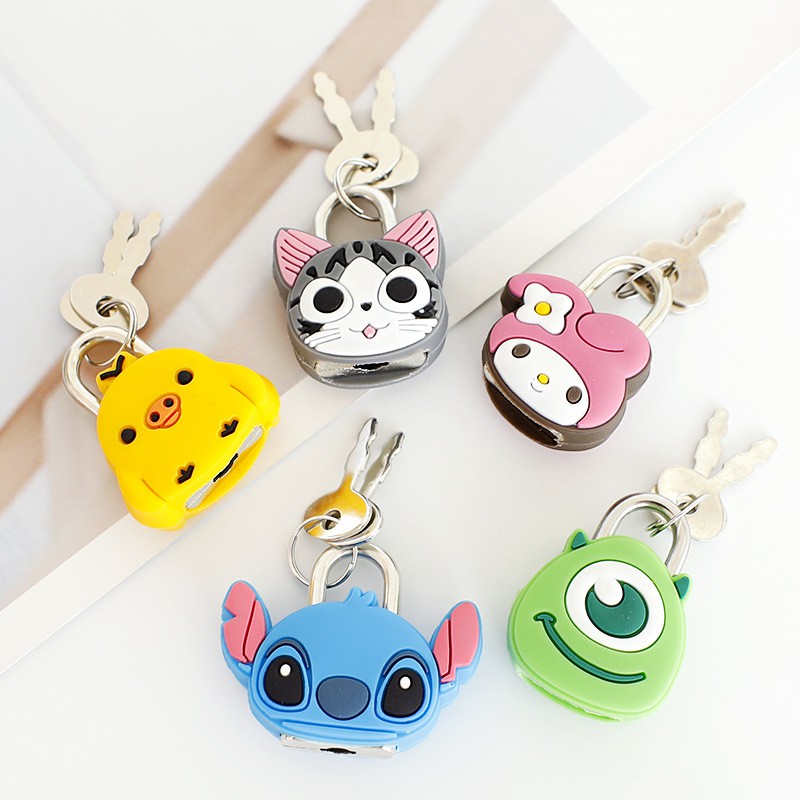 Ổ Khóa Nhỏ Mini Stationery Lock Hình Thú Siêu Dễ Thương Cho Vali - RosyPosy