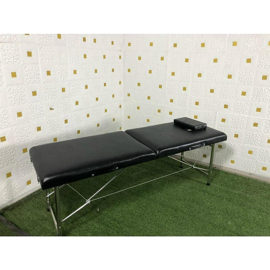 Giường Vali gấp gọn chắc chắn, Giường Vali chân inox dùng nối mi, phun xăm, massage