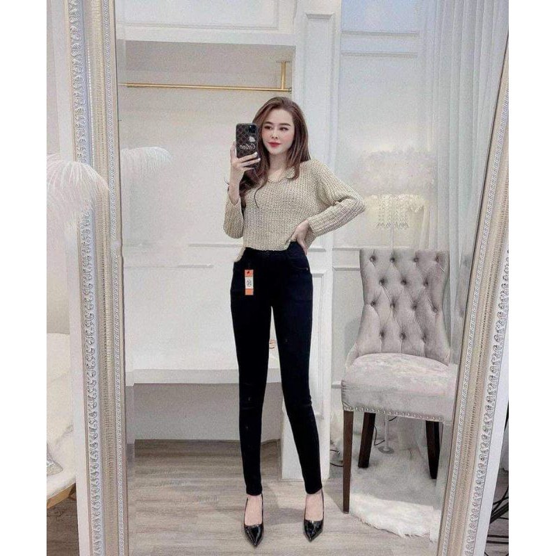 Quần jean giấy 2 khuy kèm hộp