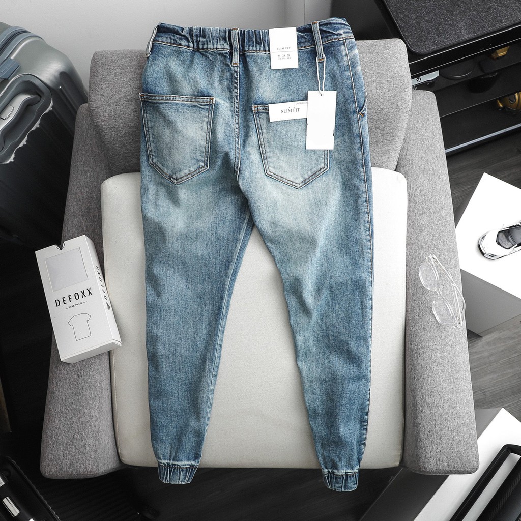 Quần Jogger Denim Hai Màu