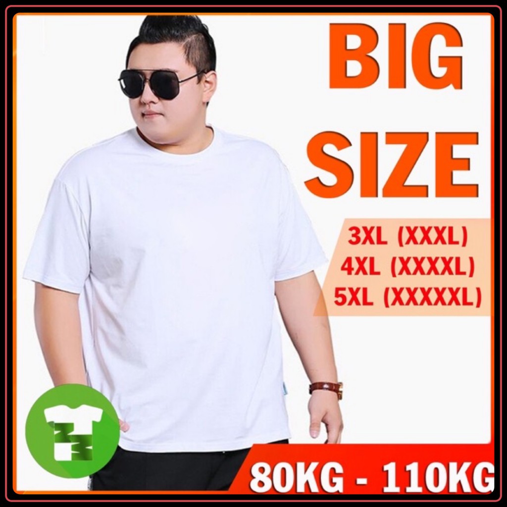 [BIG SIZE] Áo Thun Trơn size Đại - Áo Thun Size Lớn Cửa Hàng Đồng Phục Gấu Bigsize