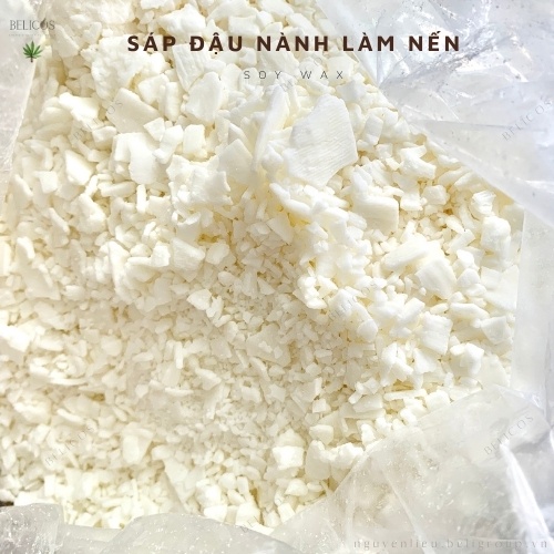 Sáp đậu nành làm nến 250gram 100% thiên nhiên, an toàn, ít co ngót cho bề mặt nến phẳng