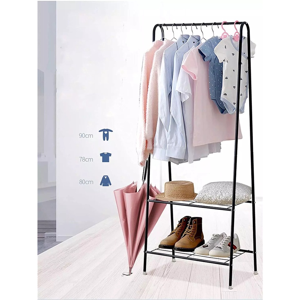 [SỈ TOÀN QUỐC] Giá treo quần áo giày dép chữ A khung thép sơn tĩnh điện, kệ treo quần áo cao cấp ENTROPY