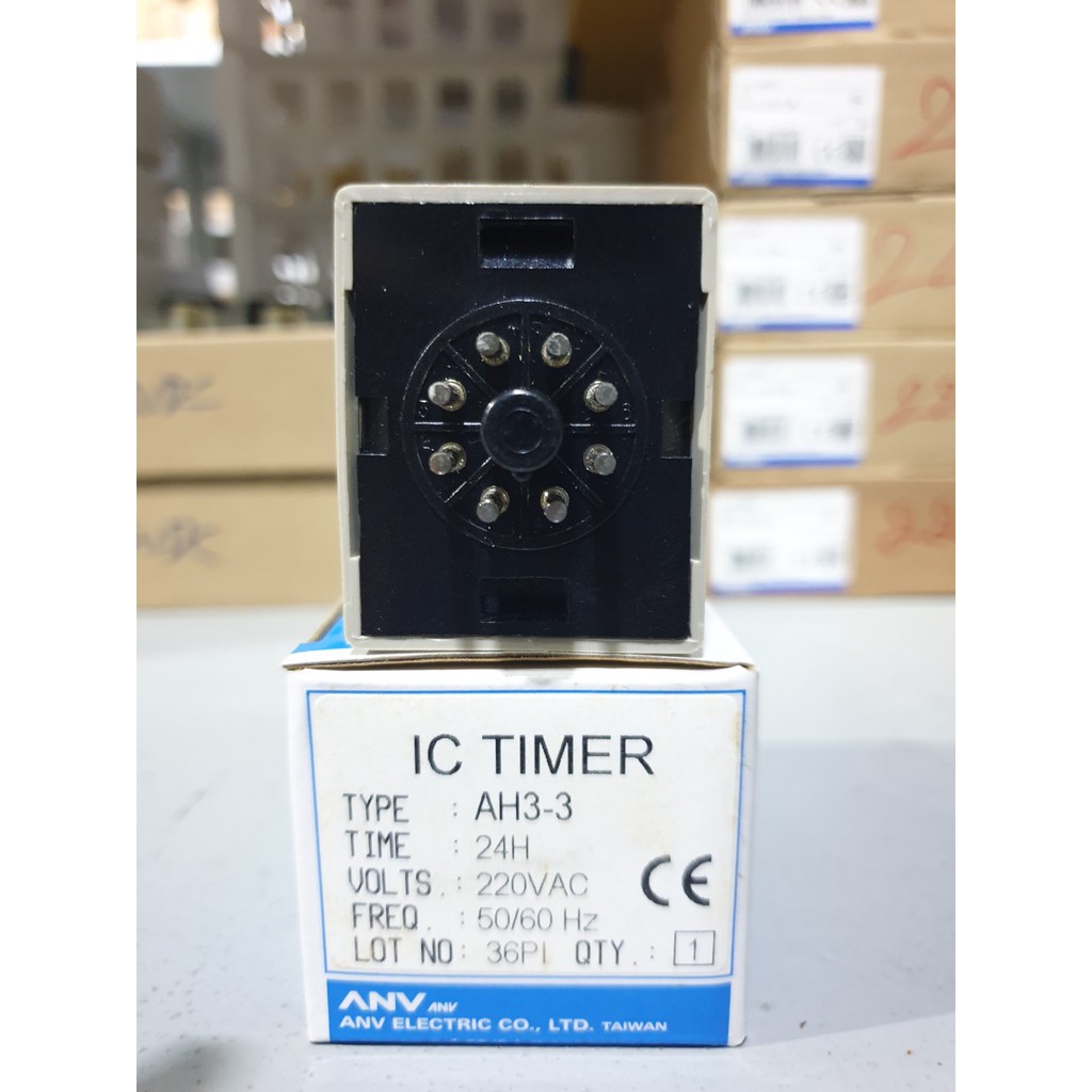 Timer đơn - Timer định thời gian 24 giờ điện áp 220V - AH3-3 24H 220V