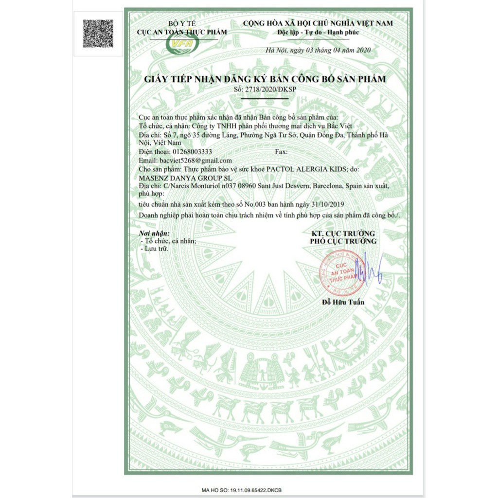 Siro ho Pactol Alergia Kids - giảm ho, long Đờm, Dịu Mát Họng