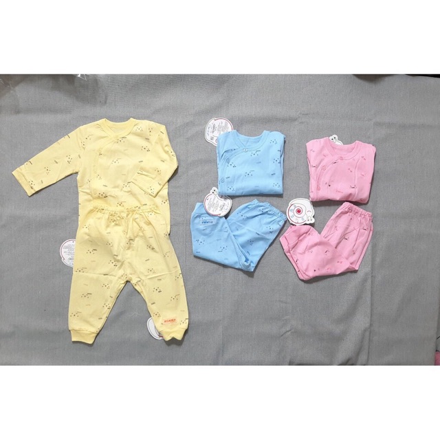 Bộ Sơ Sinh Cài Chéo Dokma Vải Cotton Mềm Mát