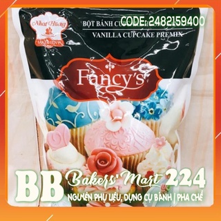 Bột trộn sẵn làm bánh cupcake mùi vanilla hiệu fancy's - gói 1.5kg